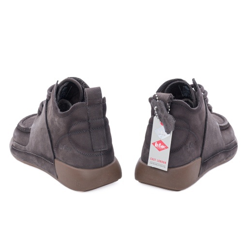 Ghete dama din piele naturala, OBUWIE, Lee Cooper LCJ-26-19-4602L, gri - Img 6
