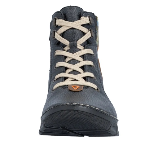 Ghete dama din piele naturala, Rieker 55040-00, bleumarin - Img 10