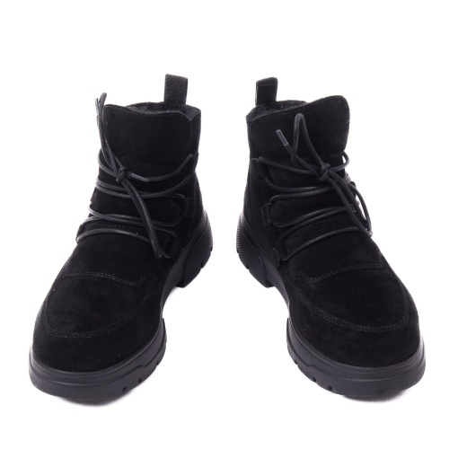 Ghete dama din piele naturala velur, Caprice 9-26255-45 004 BLACK SUEDE - Img 7
