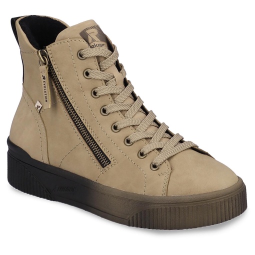 Ghete dama piele intoarsa camel Rieker Evolution W0761-20