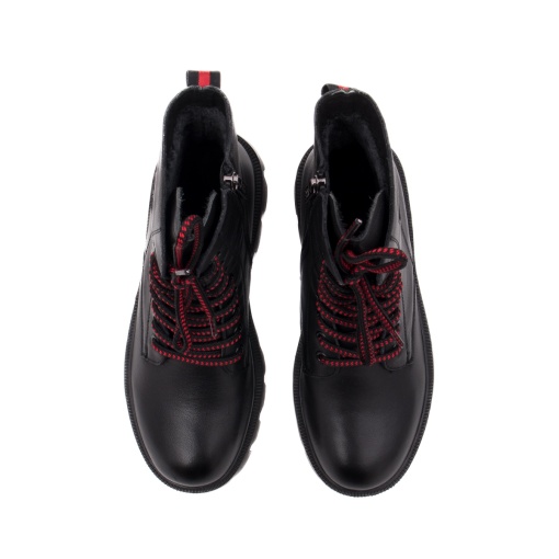 Ghete dama, piele naturala, M4M400013A 01-N, negru - Img 6