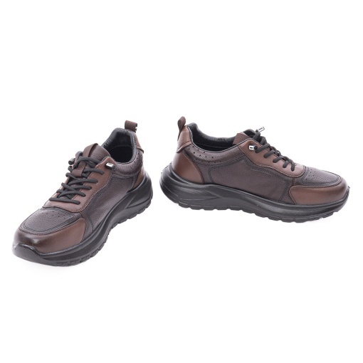 Pantofi barbati casual din piele mix, Otter 2D6103 02-Z, maro - Img 4