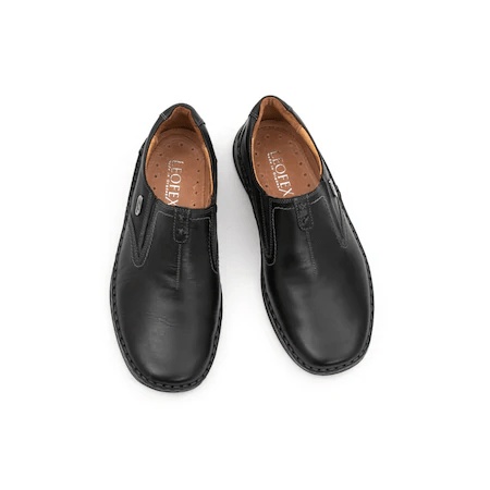 Pantofi barbati casual negri, piele naturala, LFX 919 - Img 6