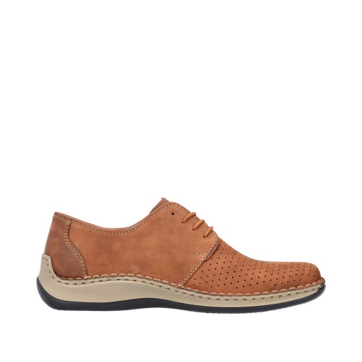 Pantofi barbati casual, piele naturala nabuc, 05226-24, maro - Img 8