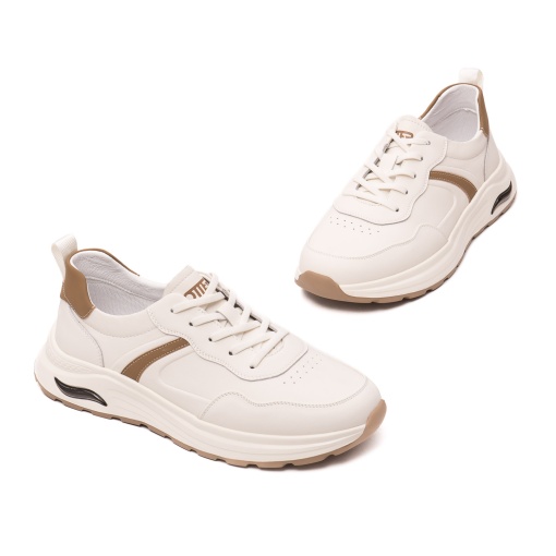 Pantofi barbati casual, piele naturala, V2V260001B-13, alb - Img 2