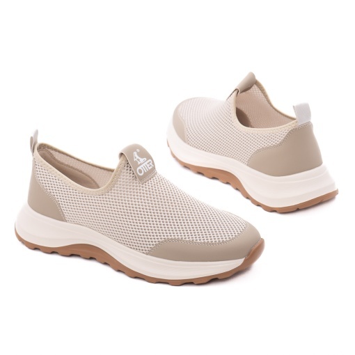 Pantofi barbati de vara din material textil, Otter V2V260003C 03-T, bej - Img 3