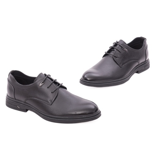 Pantofi barbati eleganti din piele naturala, Otter, 1E690001A 01-N, negru - Img 2