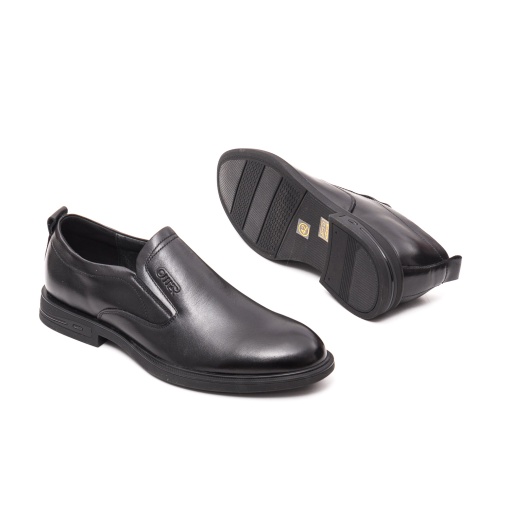 Pantofi barbati eleganti, piele naturala, E6E660001A-01, negru - Img 4