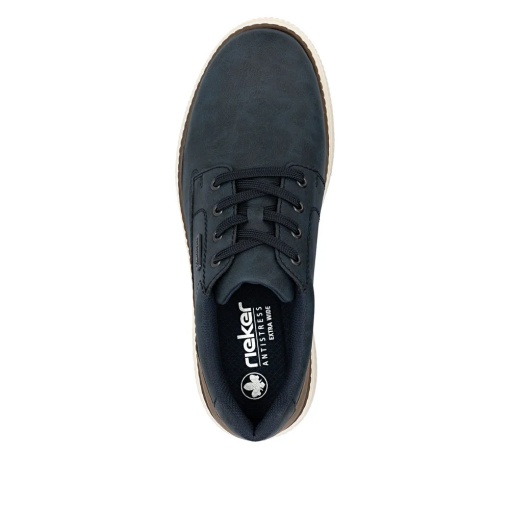Pantofi batbati casual din material sintetic, Rieker B3317-14, beumarin - Img 8
