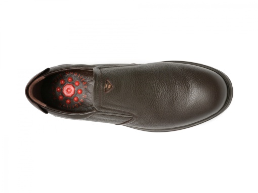 Pantofi casual Otter, piele naturala, OT556 C4 maro inchis - Img 7