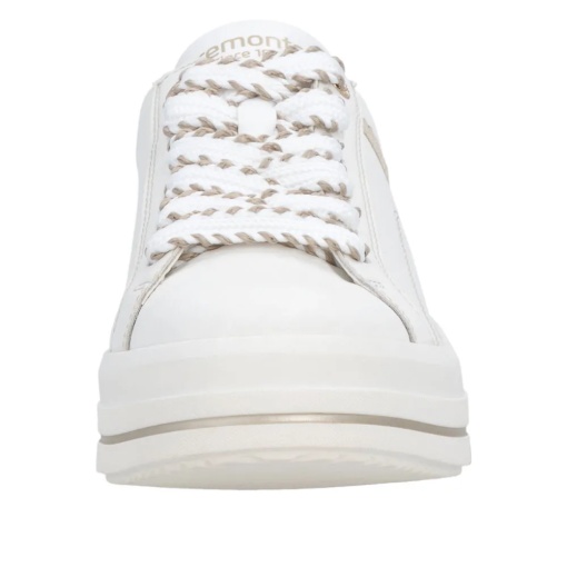Pantofi dama casual din piele naturala, Remonte D1C13-80, alb - Img 5