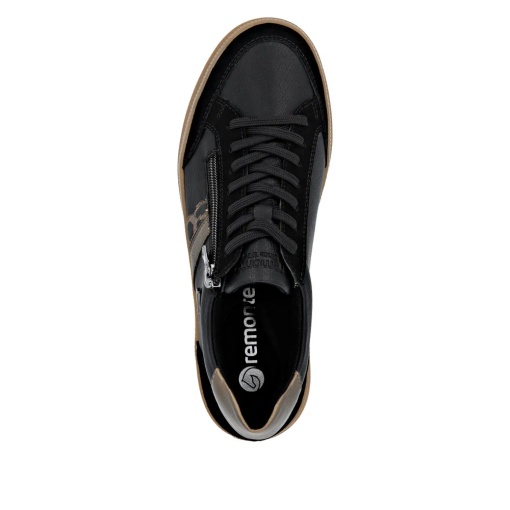 Pantofi dama casual din piele naturala, Remonte, D2C04-03, negru - Img 7