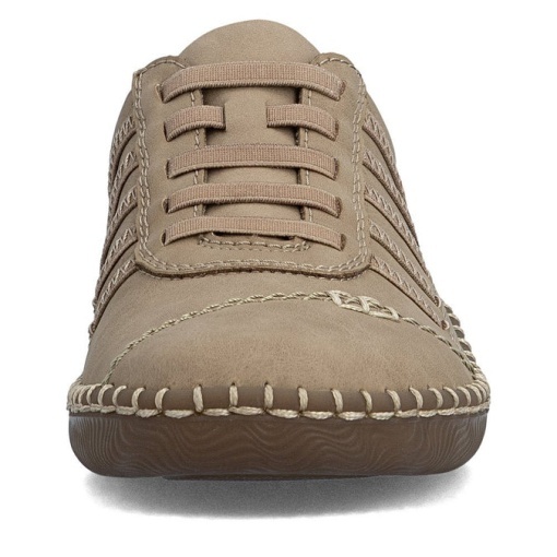 Pantofi dama casual din piele naturala, Rieker N2450-20, bej - Img 8