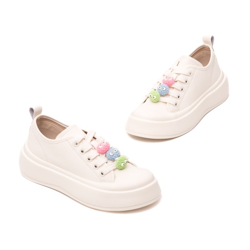 Pantofi dama casual, piele naturala, 6LMQ60013C 13-N, alb - Img 2