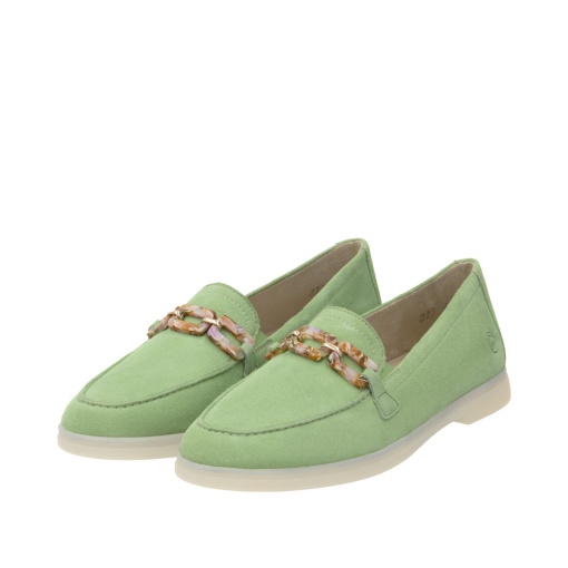 Pantofi dama casual, Remonte D2F00-52 din piele naturala, verde - Img 3