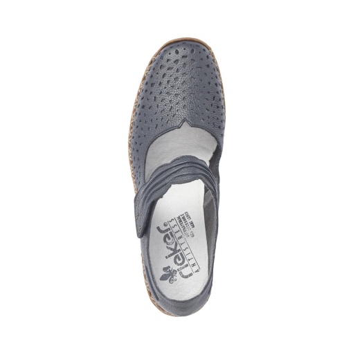 Pantofi dama de vara, piele naturala, Rieker 41399-14 - Img 4