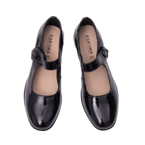 Pantofi dama din piele naturala lacuita, Karisma X4X440014B 01-L, negru - Img 5