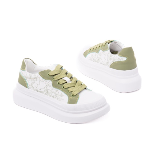Pantofi dama PASS Collection, 2USL60008C J9-Z din piele naturala, alb - Img 3