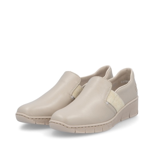Pantofi dama, piele naturala, 53784-60, crem - Img 8