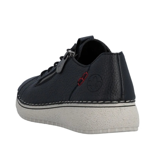Pantofi dama, piele naturala, Rieker 50965-14, bleumarin - Img 4