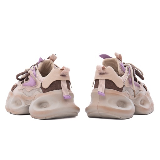 Pantofi sport dama din piele mix, Gryxx 1U3039-2 02-Z, maro - Img 6