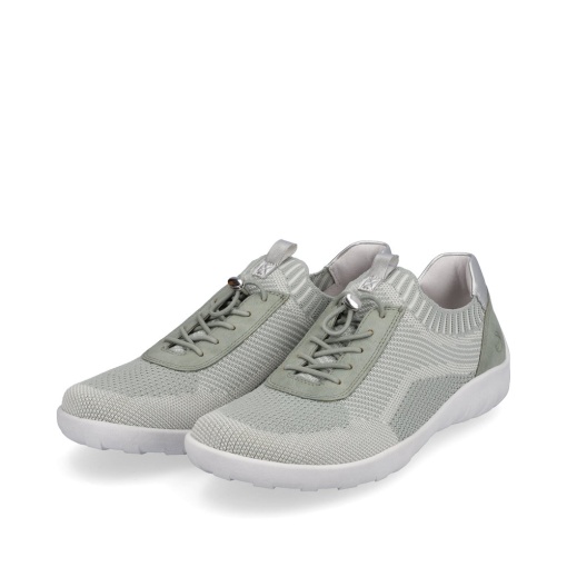Pantofi sport damă Remonte R3518-52 - verde deschis, textil elastic, talpă flexibilă - Img 9