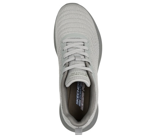 Pantofi sport damă Skechers gri cu Memory Foam Bobs Moda Flex-Mello 117731 Sage - Img 6
