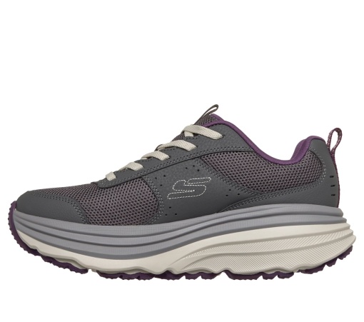 Skechers 180418 GYPR - gri / mov - detaliu profil