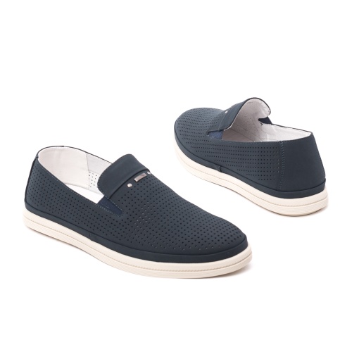 Pantofi vara bărbătești Otter J2J260015C 42-N din piele naturala, bleumarin - Img 3