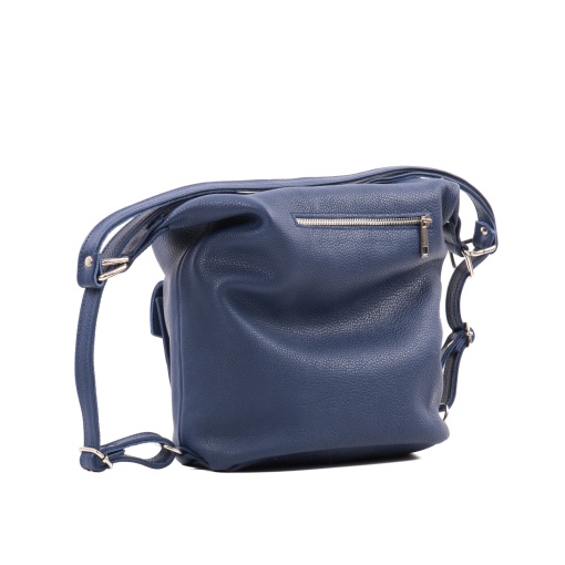 Poseta dama, piele naturala, DUO M205 Albastru - Img 3