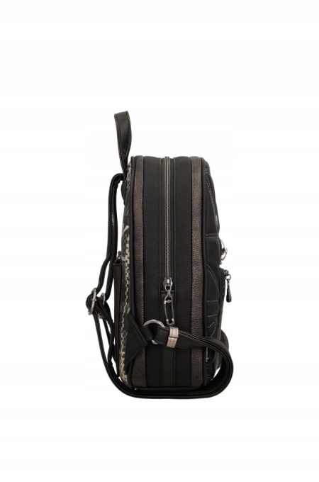 Rucsac damă ORCHESTRA IRON din piele ecologica, Anekke 43755-252 Negru - Img 5