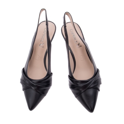 Saboti dama din piele naturala, Caprice, 9-29600-46 022 BLACK NAPPA, negru - Img 5