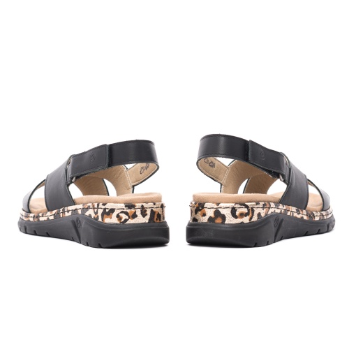 Sandale dama casual, Suave, piele naturala, SU12505VT MOSTAR 01-N, negru - Img 6