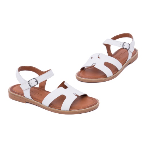 Sandale dama din piele naturala, Dogati, 018 10997 SEYAZ, alb - Img 2