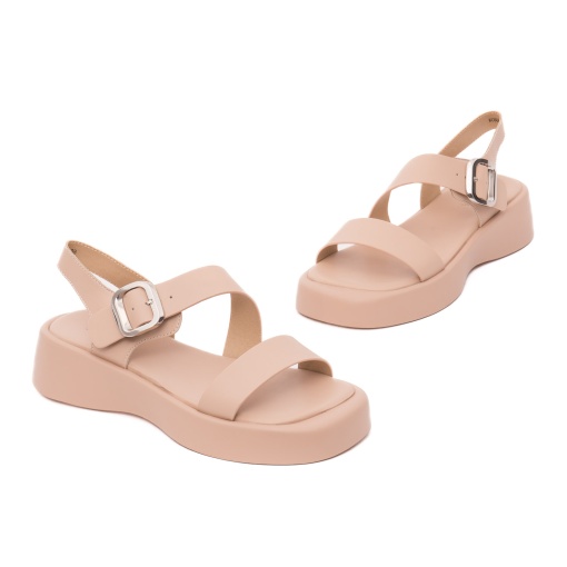 Sandale dama din piele naturala, Epica, H1WC60006B 03-N, bej - Img 2
