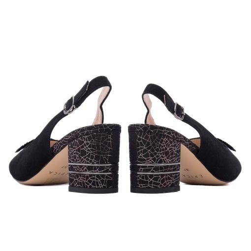 Sandale dama din piele naturala intoarsa, Epica K3K360070A 01-I, negru - Img 6