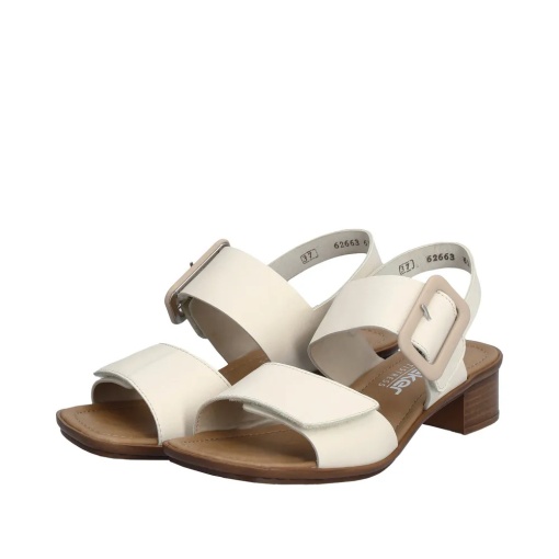 Sandale dama din piele naturala, Rieker 62663-61, bej - Img 4