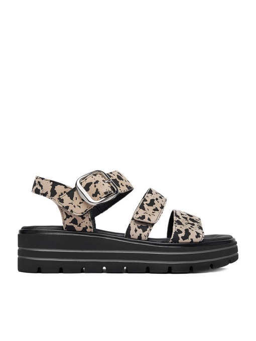 Sandale Damă Remonte D3N50-60 Bej Animal Print Piele Naturală - Img 8