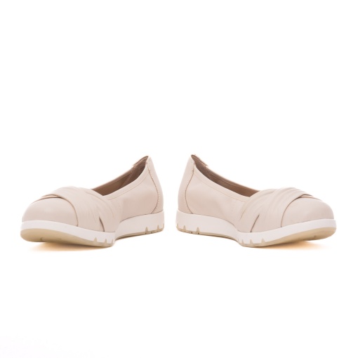 Balerini dama din piele naturala, Caprice, 9-22118-44 170 OFFWHITE NAPPA, alb murdar - Img 5