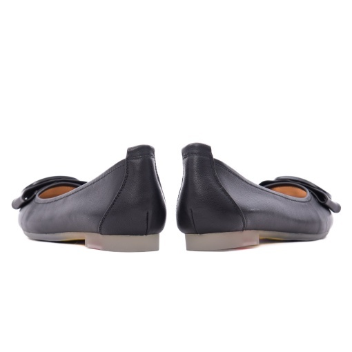 Balerini dama din piele naturala, PASS Collection M4M480011A 01-N, negru - Img 5