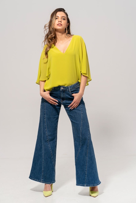Bluza Hermosa verde-lime Ramia - Img 4