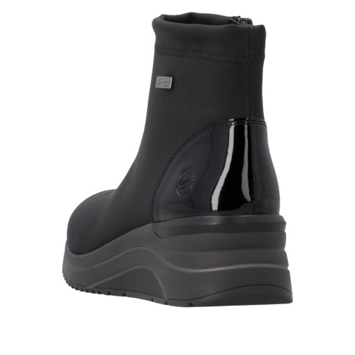 Botine dama din material textil, Remonte D0T73-00, negru - Img 3