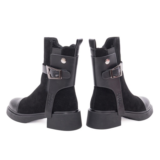Botine dama din piele intoarsa, Epica 1XS70025A 01-N, negru - Img 6