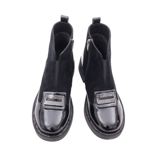 Botine damă din piele întoarsă, Epica 3A206-M121B-T139A 01-I, negru - Img 4