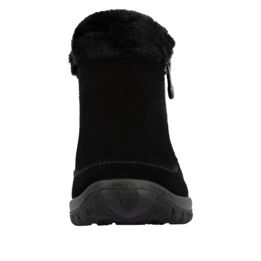 Botine dama din piele intoarsa, Rieker L7188-00, negru - Img 10