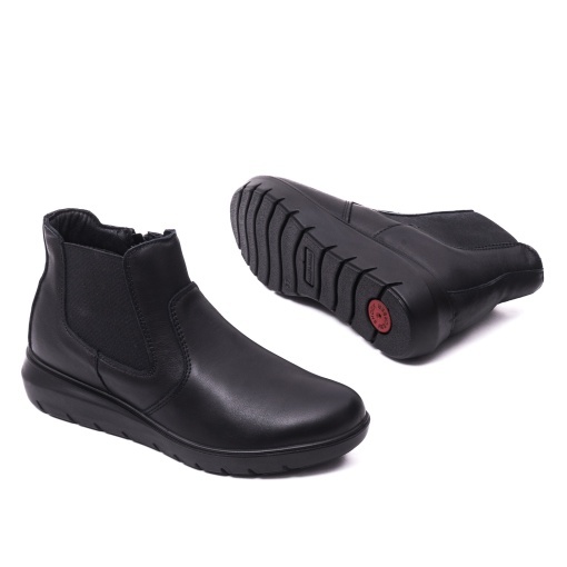 Botine dama din piele naturala, IMAC, IC856370 01-N, negru - Img 4