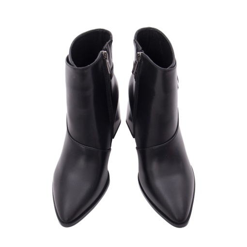Botine dama din piele naturala, PASS Collection 3AC6518-K236 01-N, negru - Img 4