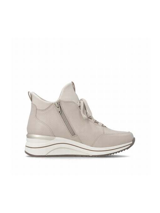 Botine dama din piele naturala, Remonte D0T81-60, bej - Img 4