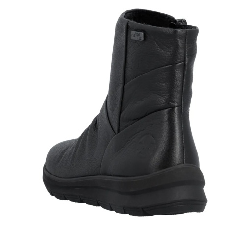 Botine dama din piele naturala, Rieker Z0066-00, negru - Img 5