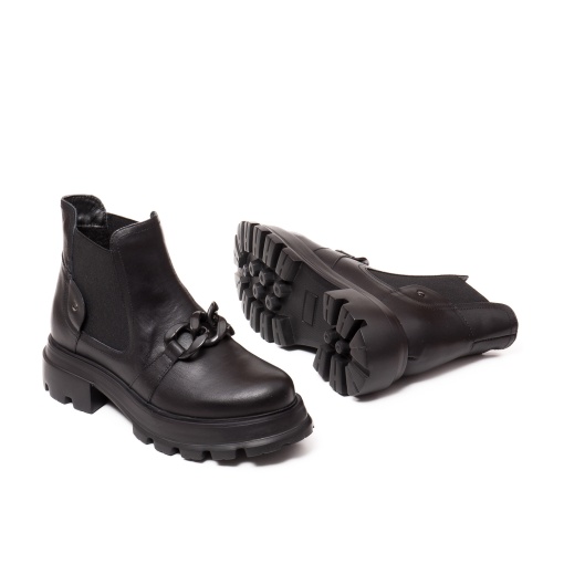 Botine dama piele, 028, negru - Img 5